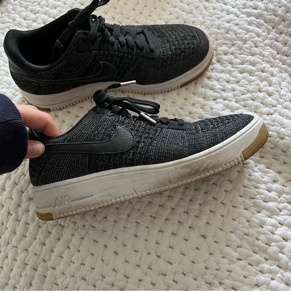 Nike | Air Force 1 Fly Knit Black Grey - Picture 6 of 8